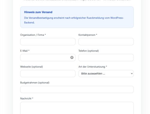 Sponsoren Interesse